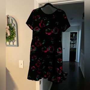 J. Crew Velvet Floral Dress